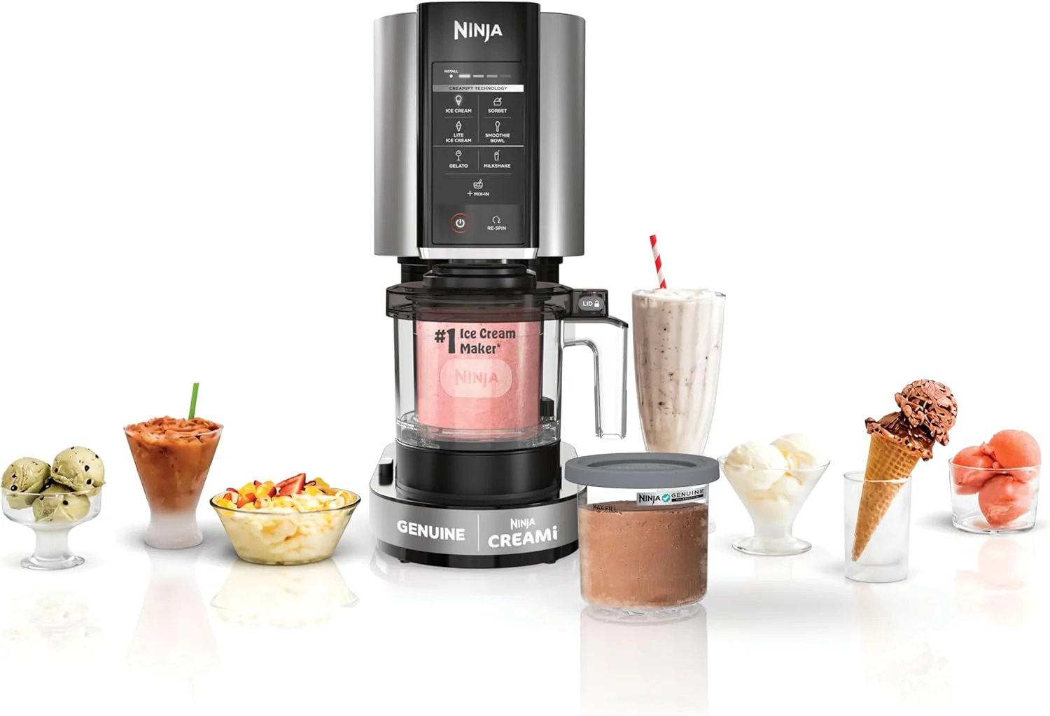 Ninja CREAMi Deluxe 11-in-1 Luxury Ice Cream and Frozen Dessert Maker