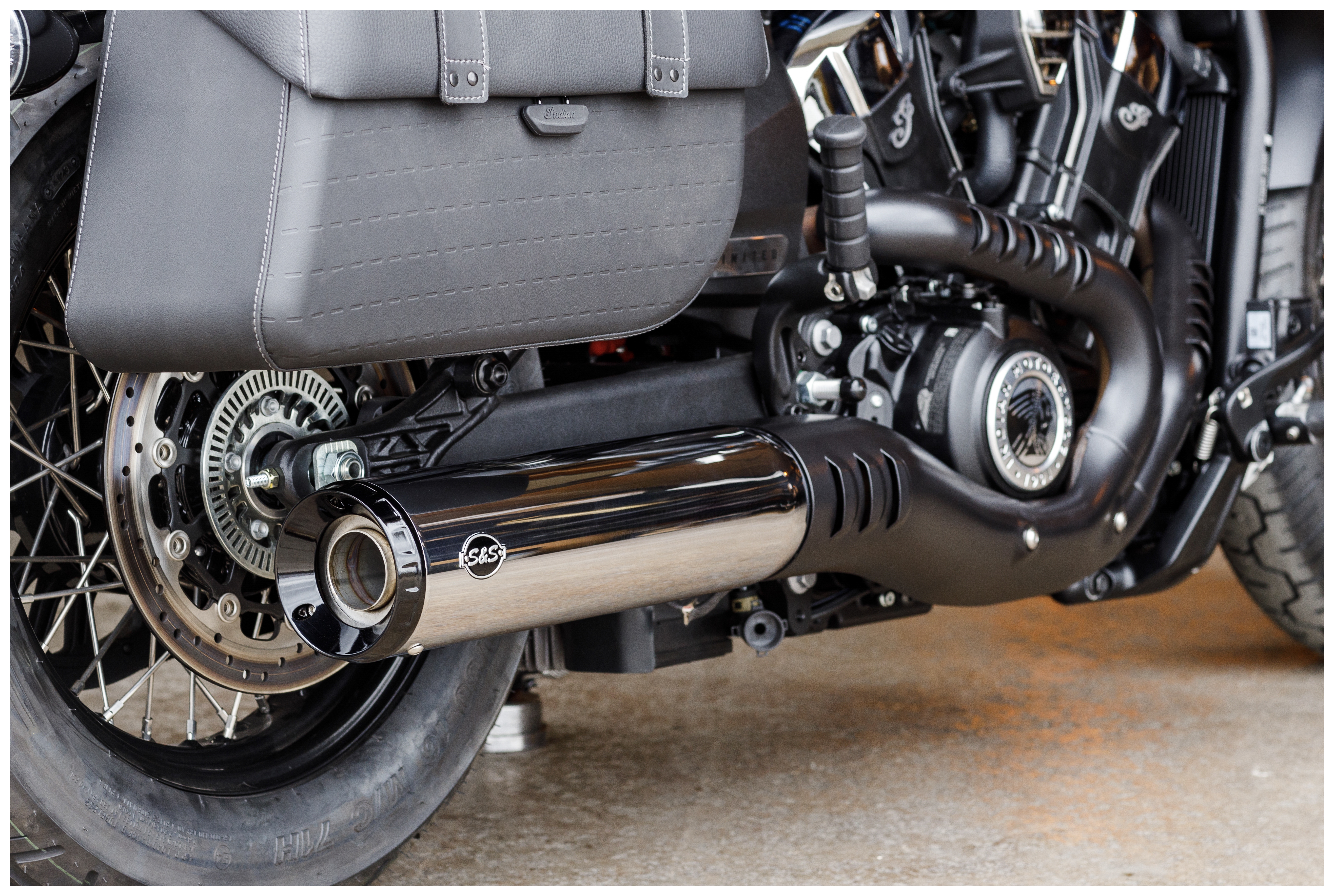 SportsBikeShop S&S Cycle Grand National 50 State Slip-On Muffler For Indian Scout 2025