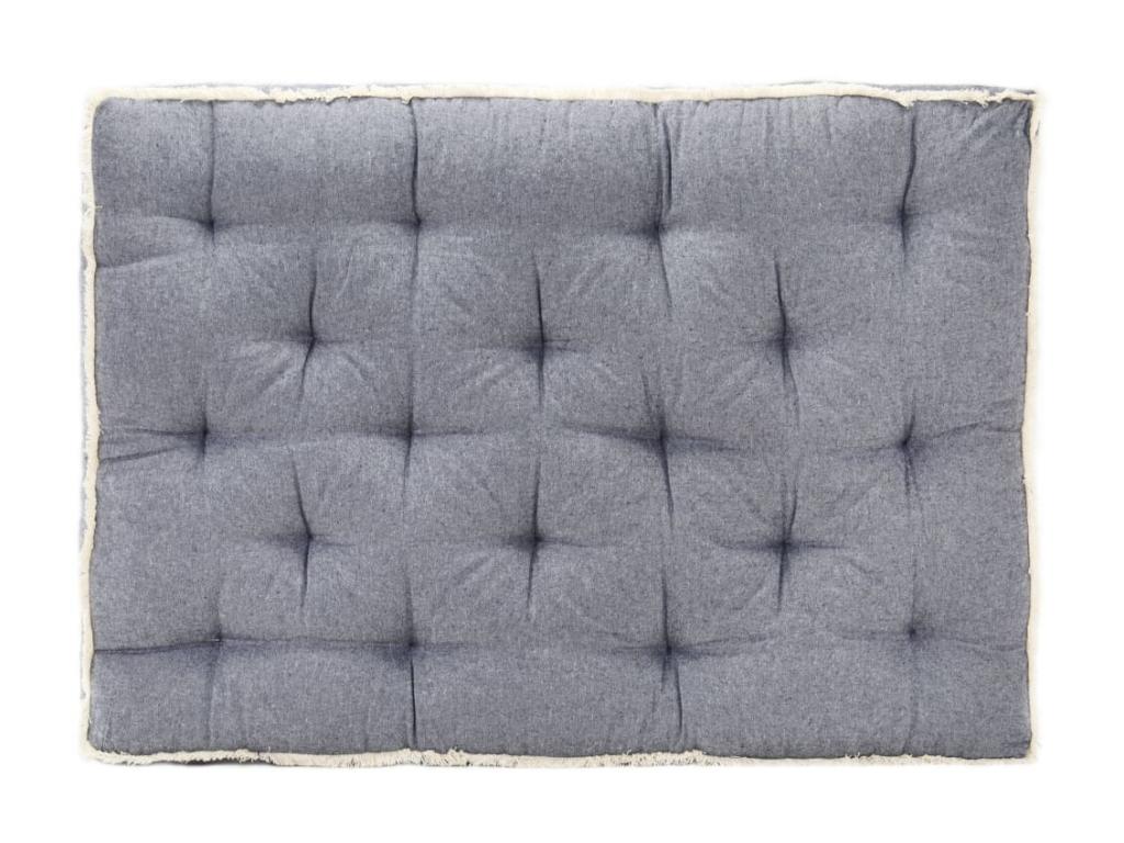 Cojín sofá de palés Azul 120x80x10 cm