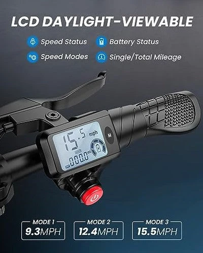 URBANMAX Electric Scooter With Seat, 450W Motor, 22 Miles Range, Black - C1 - Image 4 URBANMAX Electric Scooter With Seat, 450W Motor, 22 Miles Range, Black - C1 - Image 4