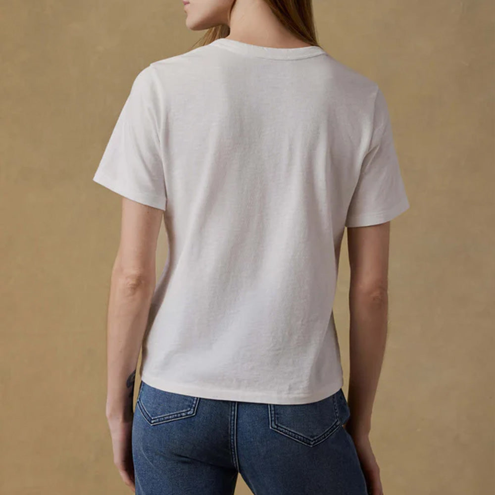 Faherty - T-shirt Sunwashed - Blanc