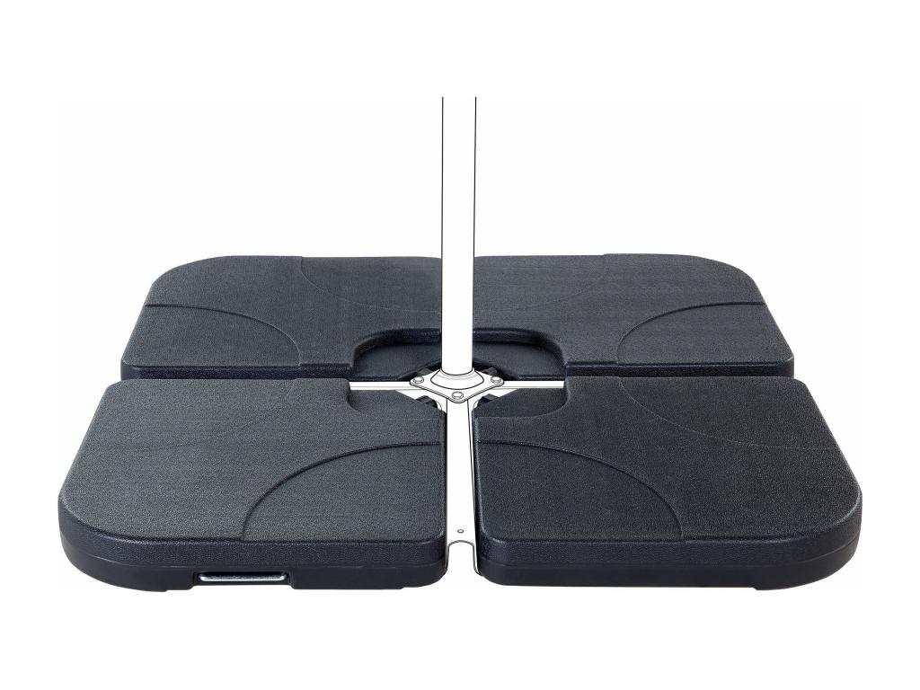 Base para sombrilla CARIA Negro Cuadrada