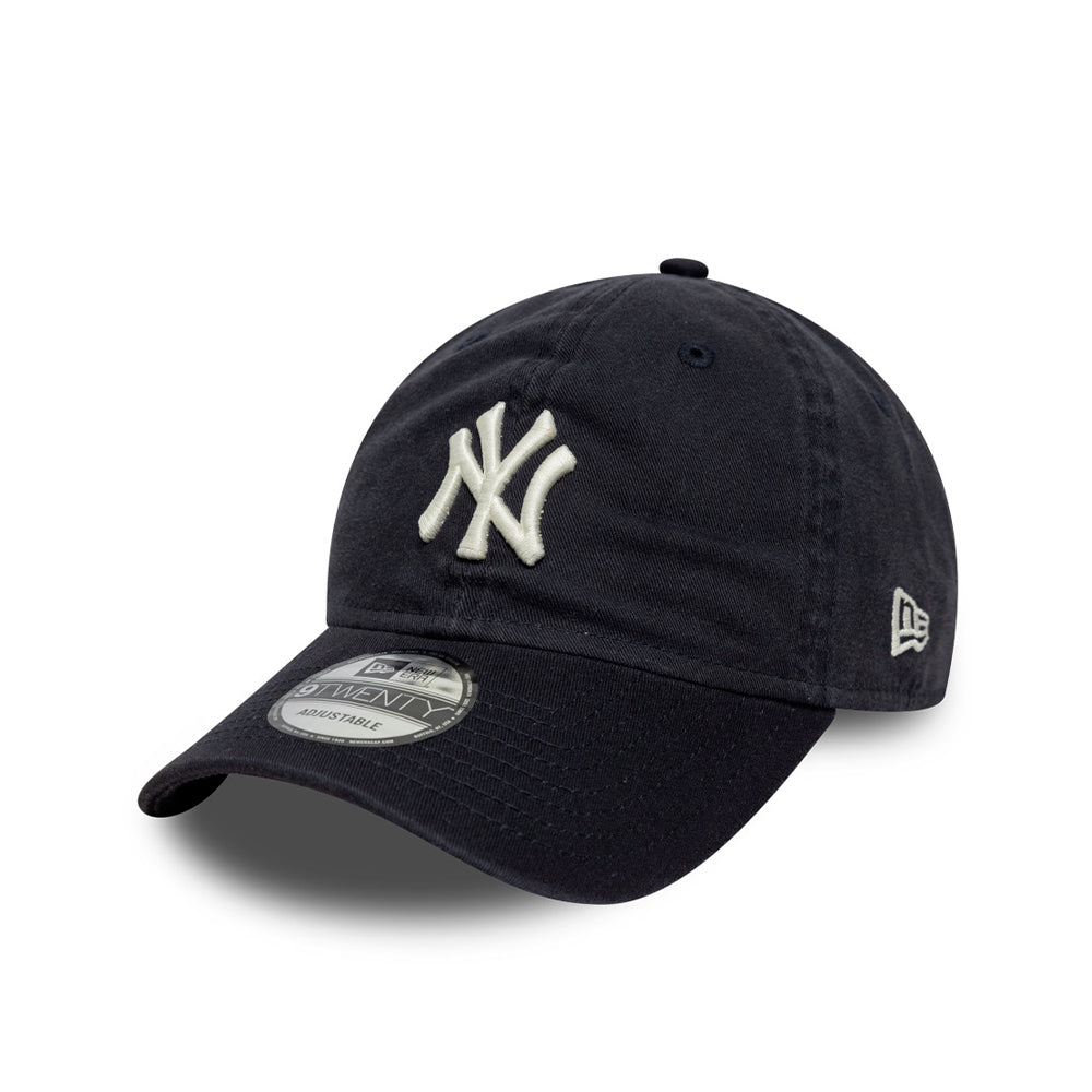New Era - Casquette Washed Script 9Twenty - Marine