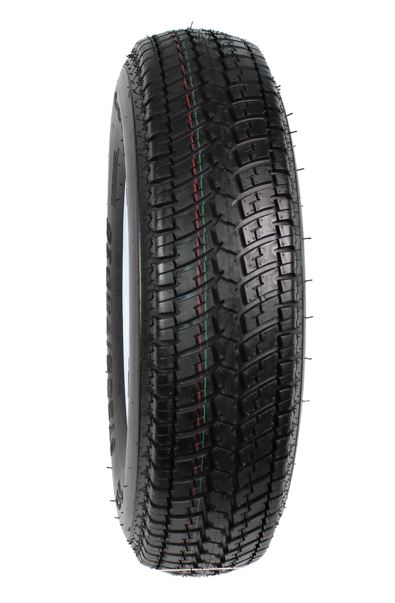 2-Pack Trailer Tire On Rim ST205/75D15 205/75 D 15 in. LRC 5 Hole White Spoke - Image 5