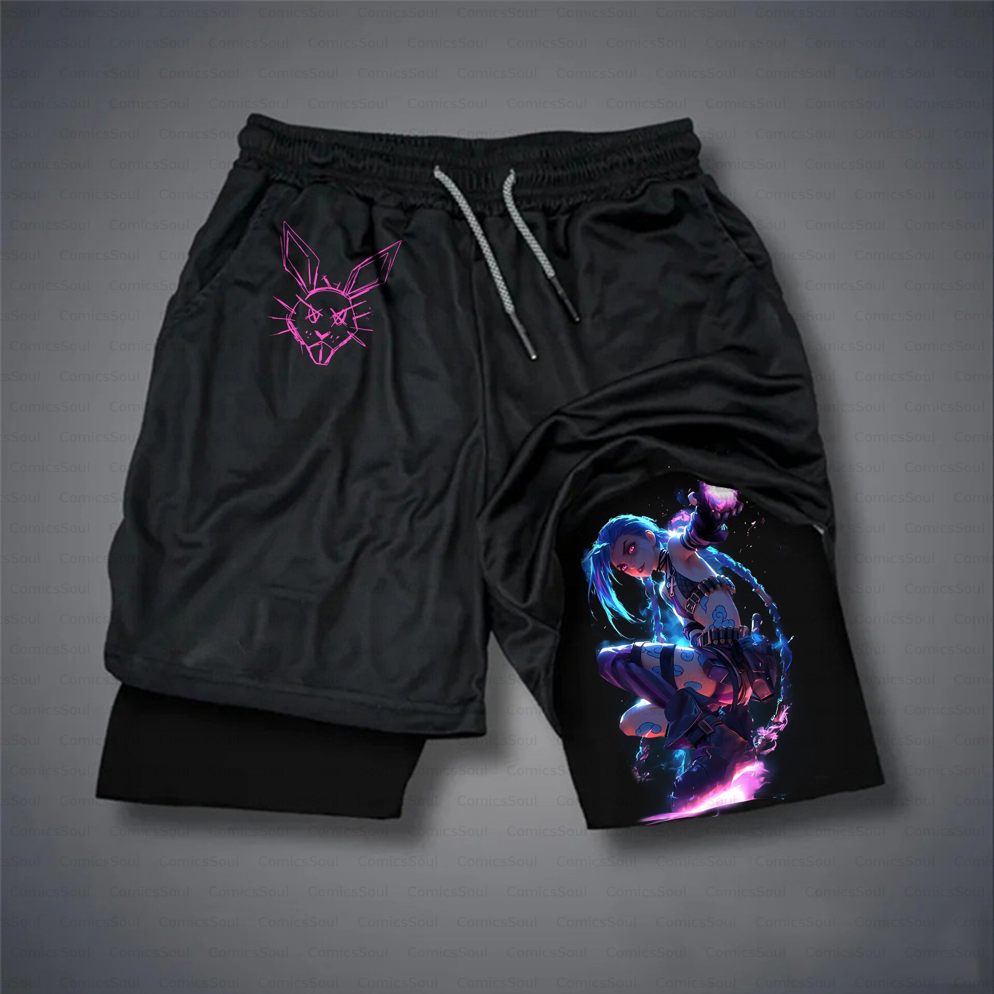 Unisex Casual Anime Streetwear Gym Shorts
