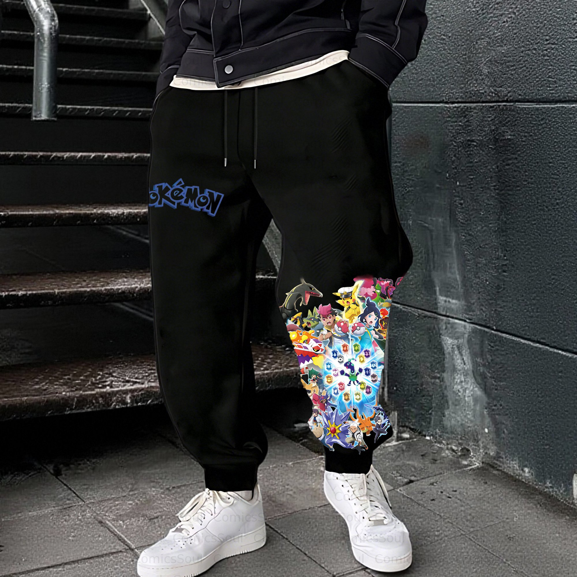 Unisex Casual Anime Streetwear Pant