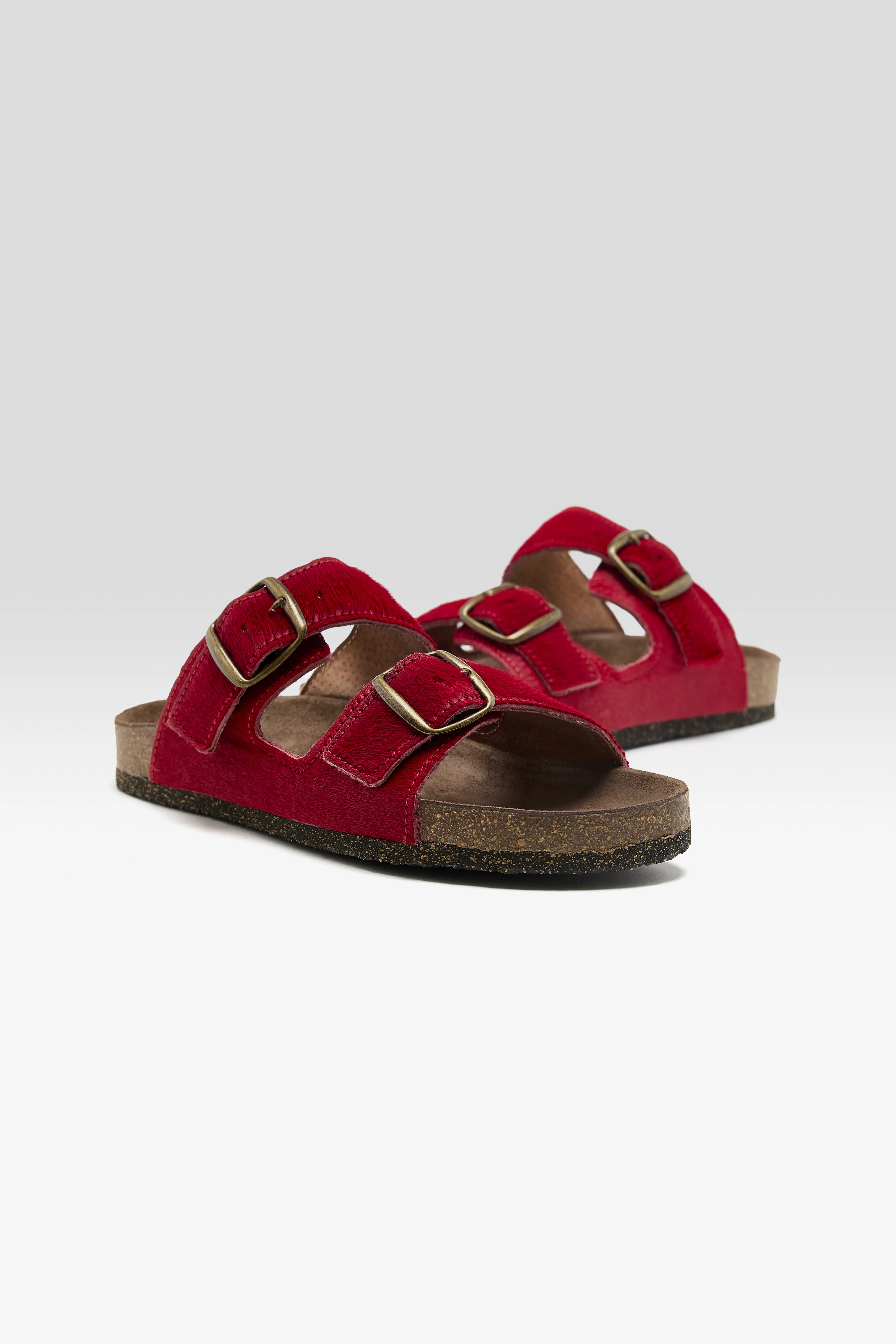 Bellerose Red Ponyhair Sandals  (261 / W / RED)