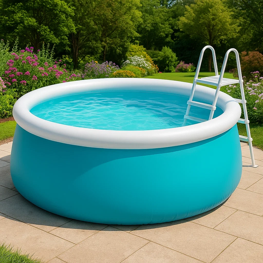 Piscina desmontable 300x75 cm, azul/blanco BwlZaYjl10Hm