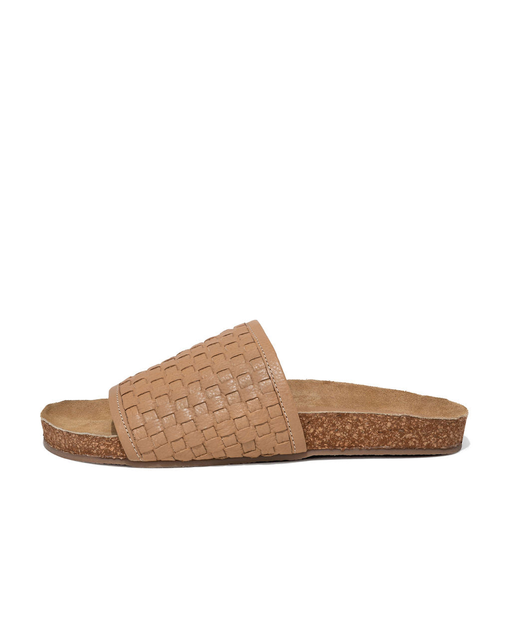 Zoelle Woven Faux Leather Slide Sandal - Natural - FINAL SALE - Se7enfashion