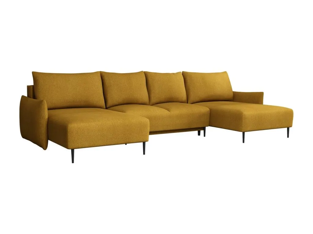 Sofá rinconero Sancaldeco 223 Amarillo Función de descanso Caja de ropa de cama 328cm GQWS46819