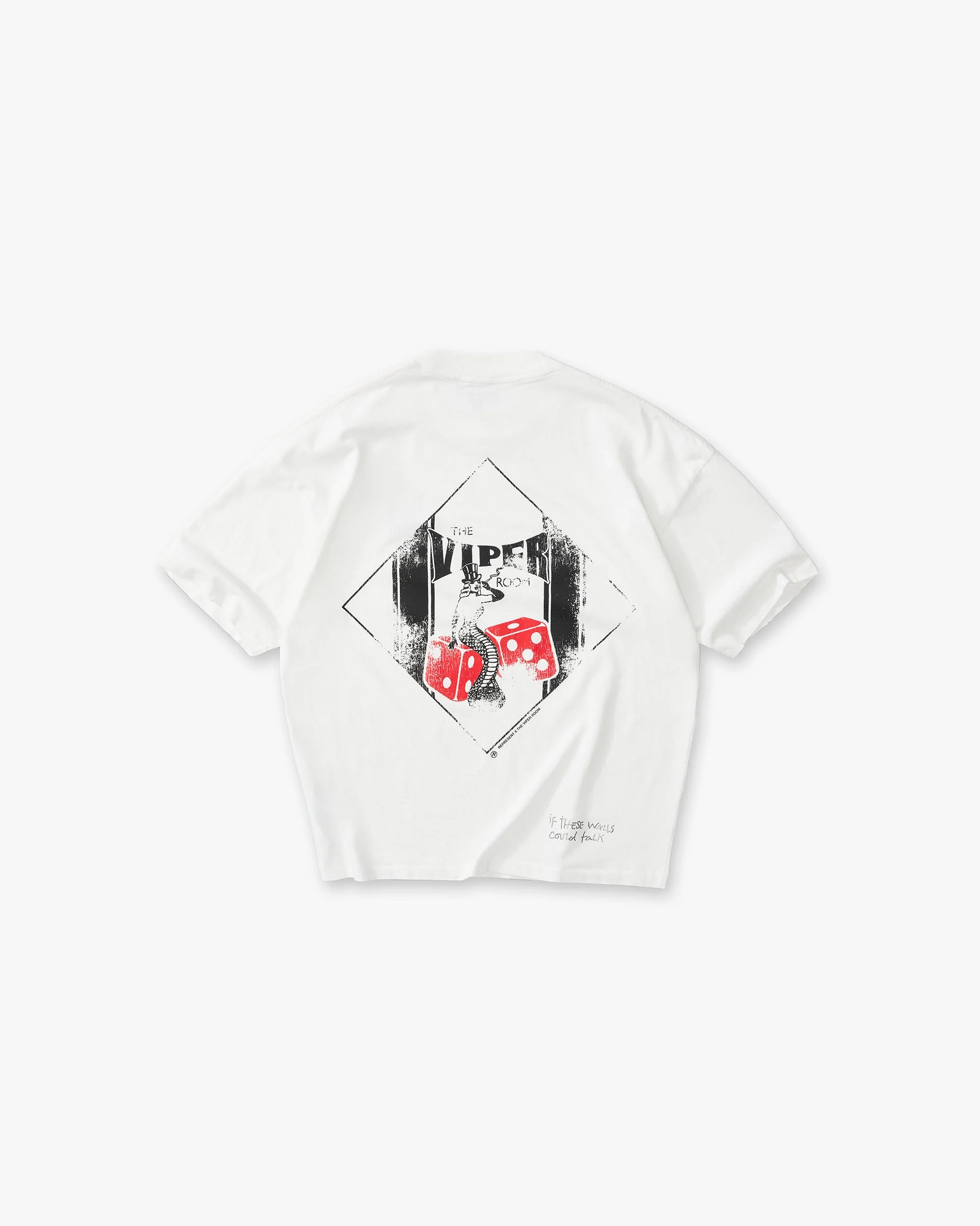 Represent x The Viper Room Dice T-Shirt - Flat White