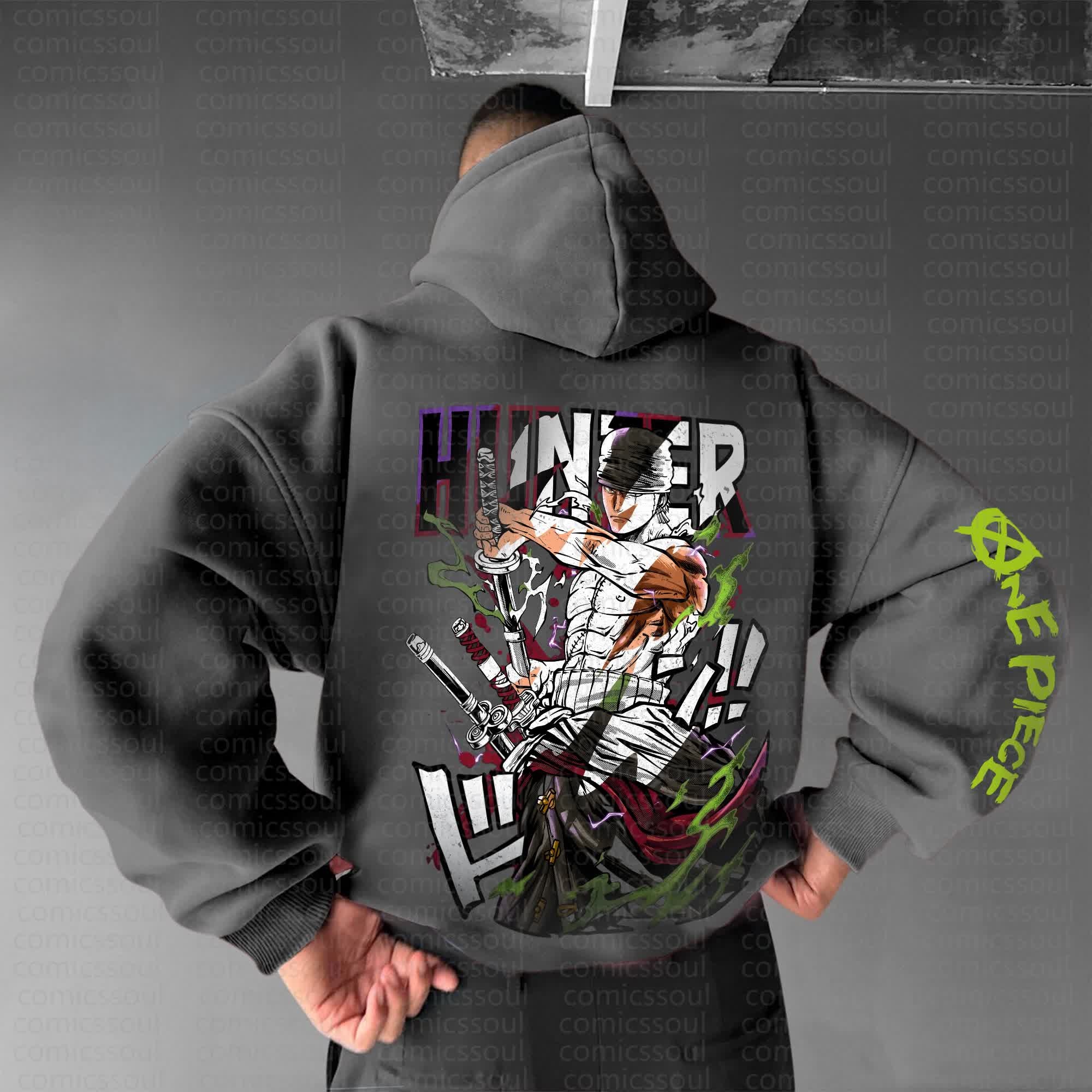 Unisex Anime Graphic Streetwear Vintage Hoodie丨Comicssoul