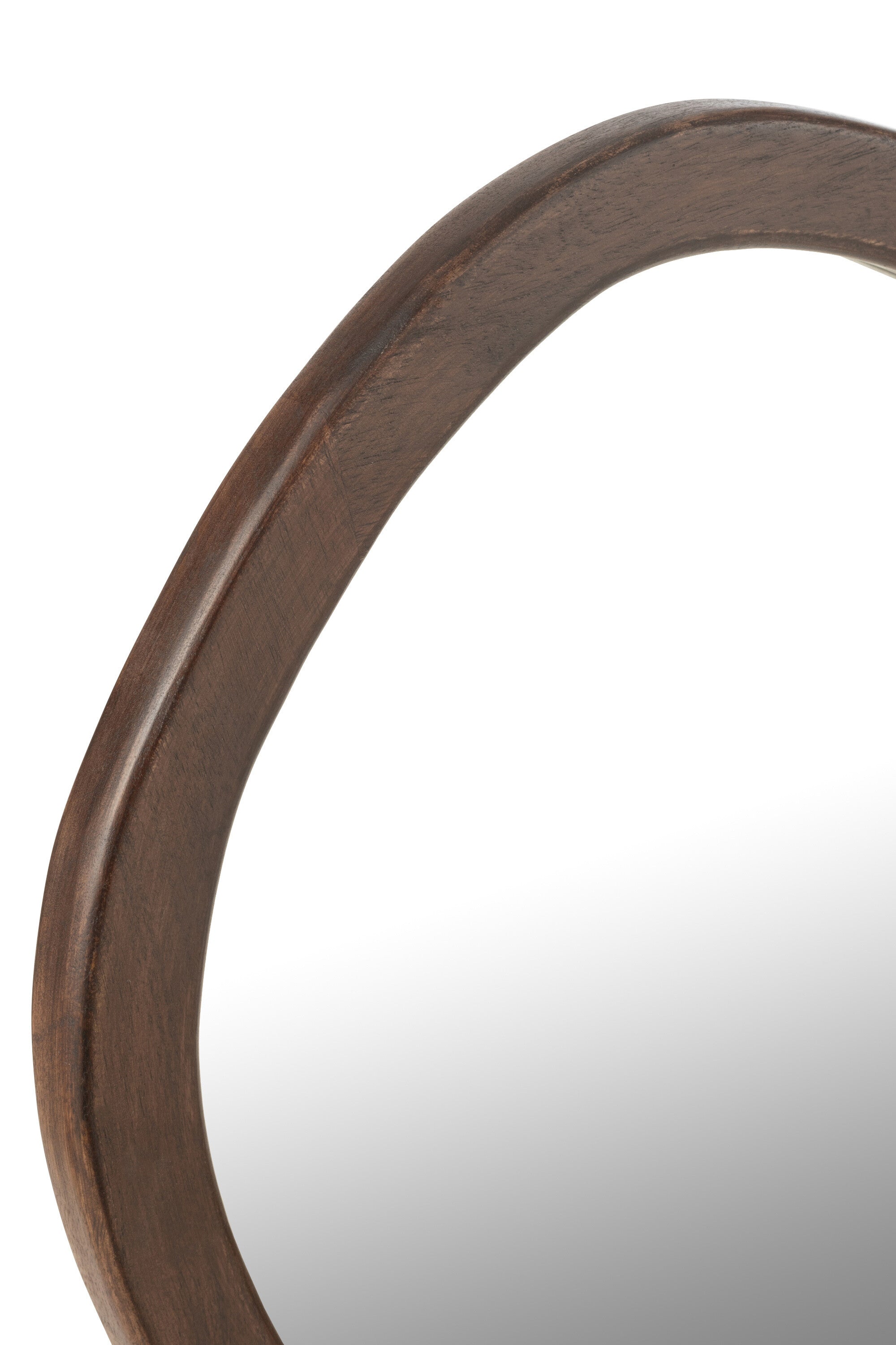 J-Line spiegel Whisp - houtglas- bruin - small - Ø 40 cm