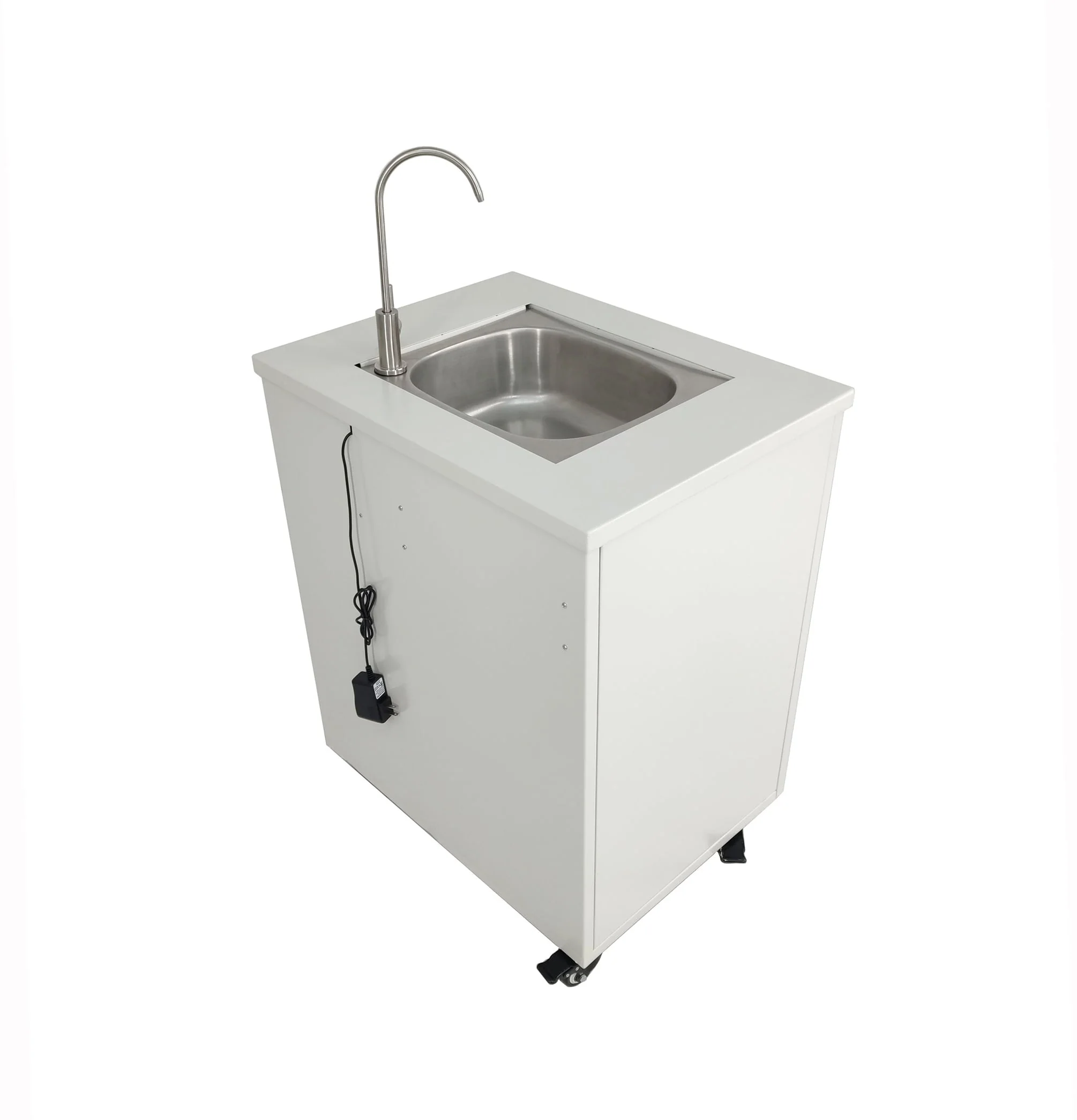 Cabinet Portable Sink Self Contained Hand Wash Station Mobile Sink Water Fountain Water Supply 110V/12V Powered Built-in Pump Water Jugs NOT included 24 X 18 X 30" CABINET SIZE 10094 - Image 6