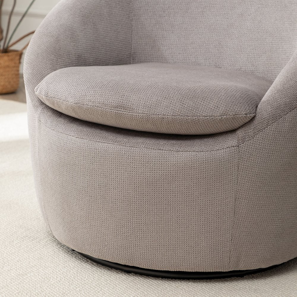 Roundhill Furniture Winnie Modern Barrel Chair, 360- Swivel - Image 22