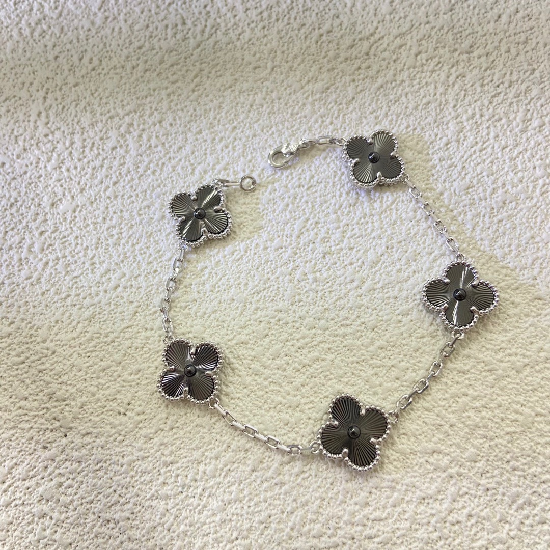 VCA Two-tone Guilloche Vintage Alhambra Earrings Bracelet Necklace - Original Replica Club