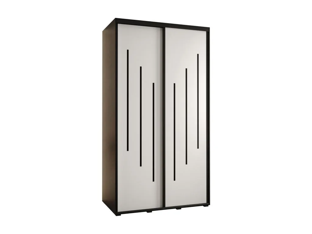 ARMARIO Vivircalido 8 DE PUERTAS CORREDERAS 235.2/140/60 2 puertas (Negro/Blanco/Negro) bkoj65005