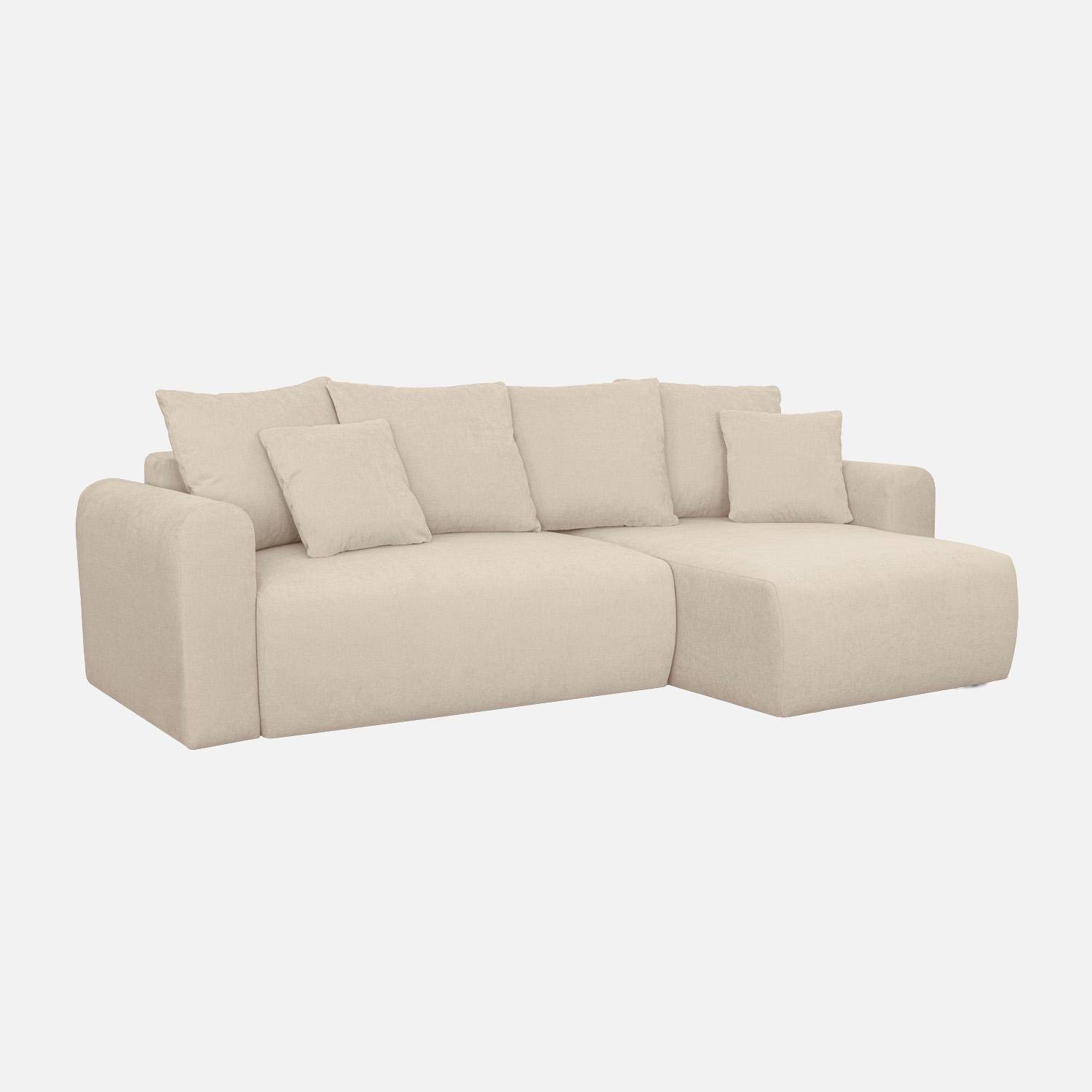 Almo chenilla - Sofá de chenilla esquinero reversible, 3 plazas