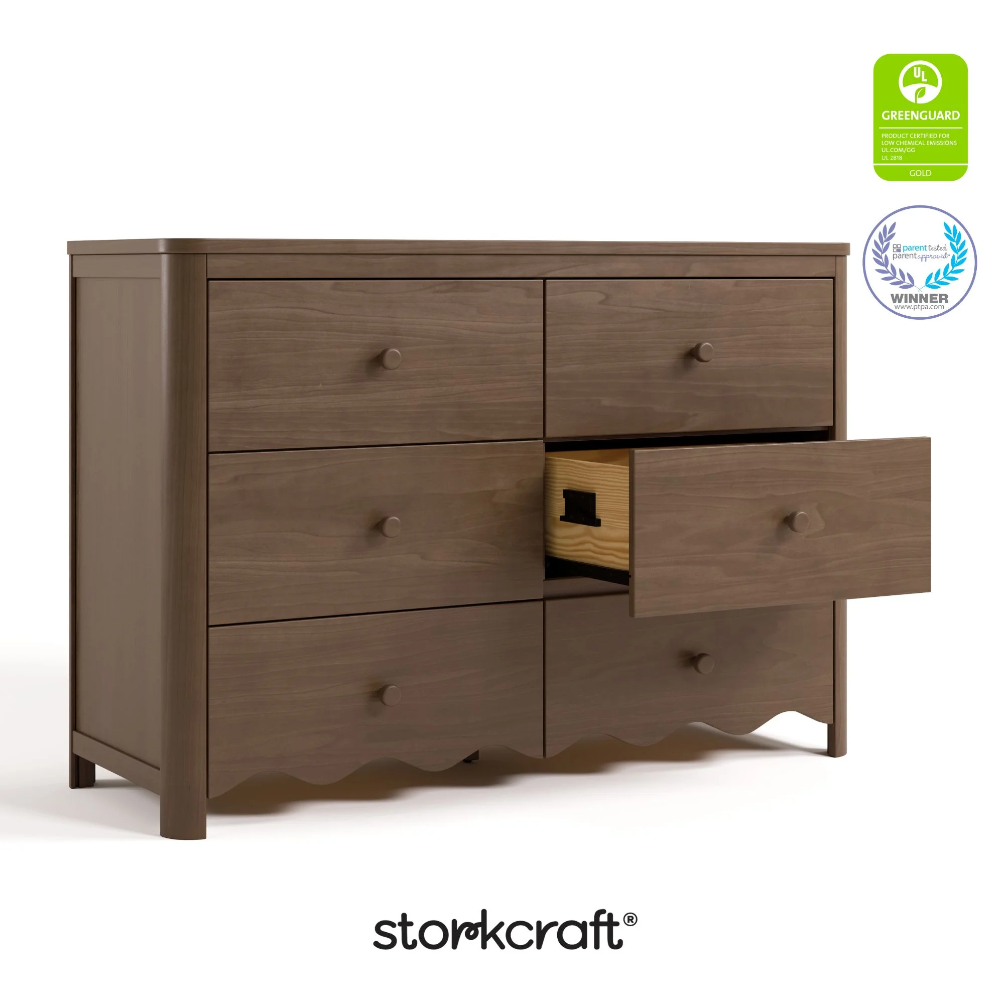 Storkcraft Casablanca 6 Drawer Nursery Dresser, Sage - Image 39