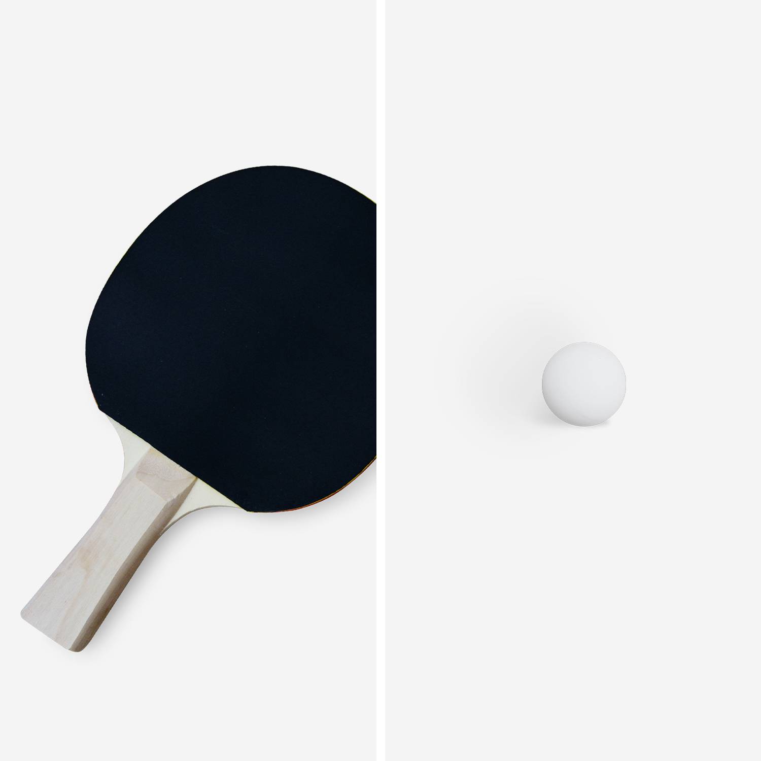 Kit de raquetas - Raqueta de ping pong con 3 pelotas, set de 2