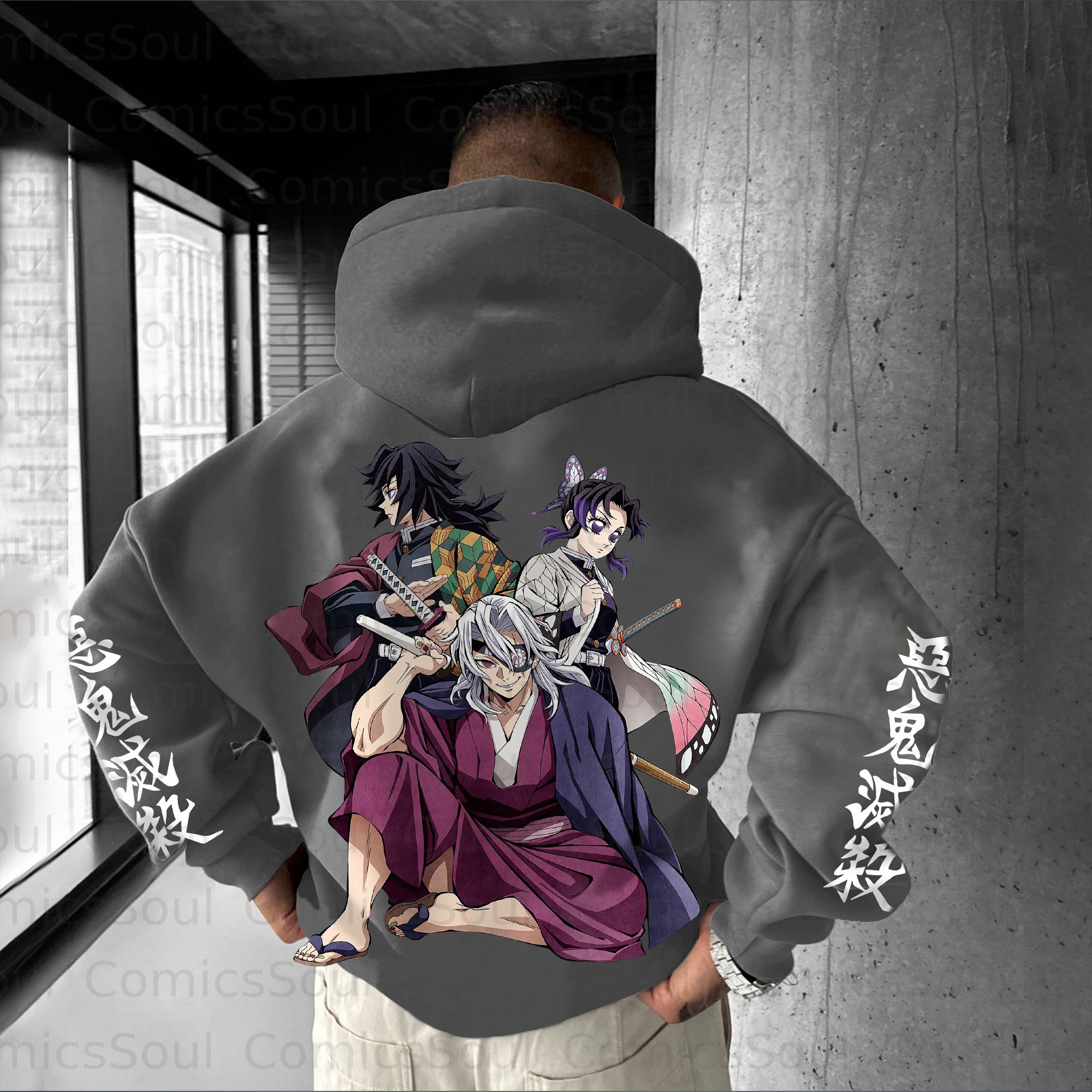 Unisex Anime Graphic Streetwear Vintage Hoodie