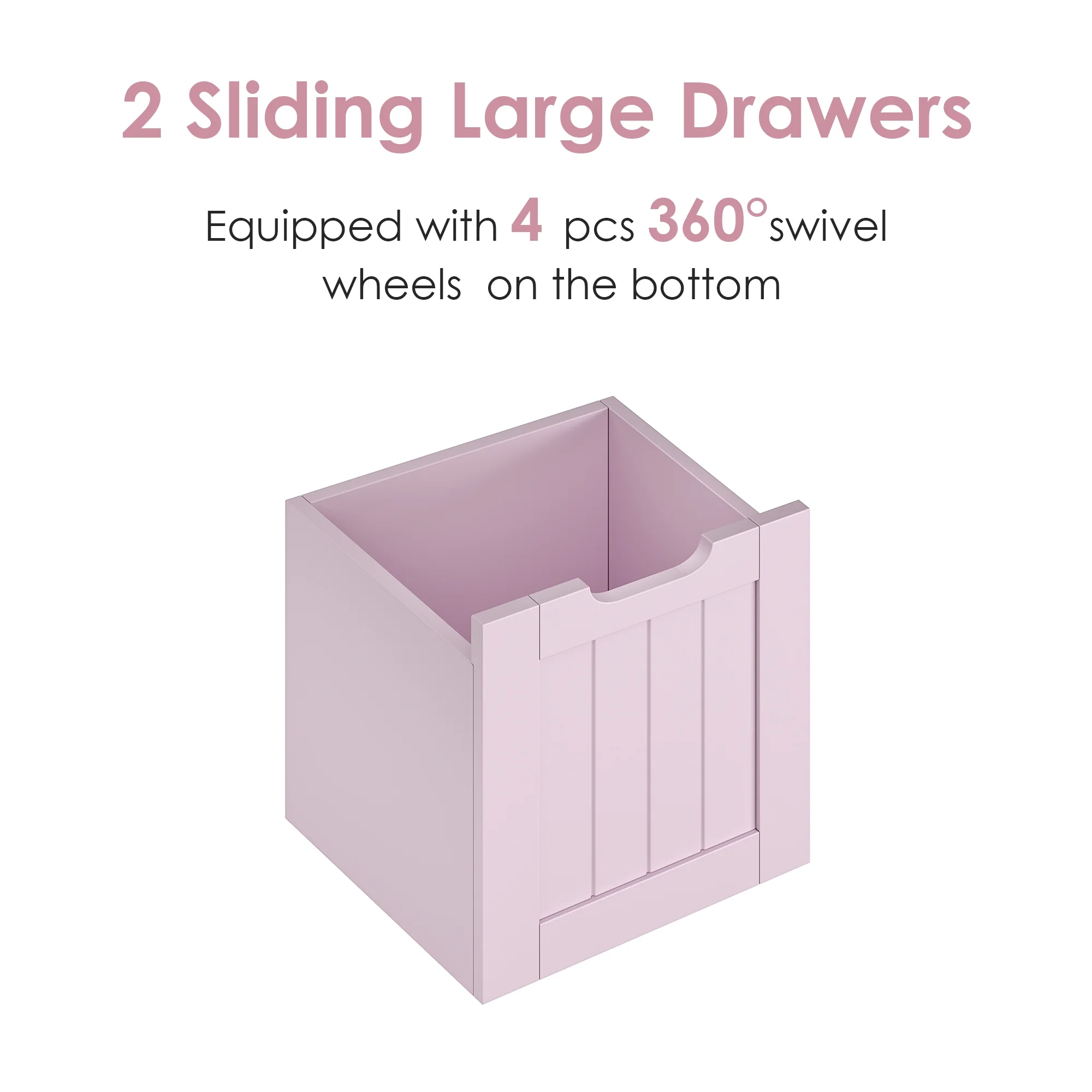 Homfa 7 Cube Toy Storage Organizer, Kids Geometric Bookcase and Bookshelf with 4 Drawers, White - Image 26