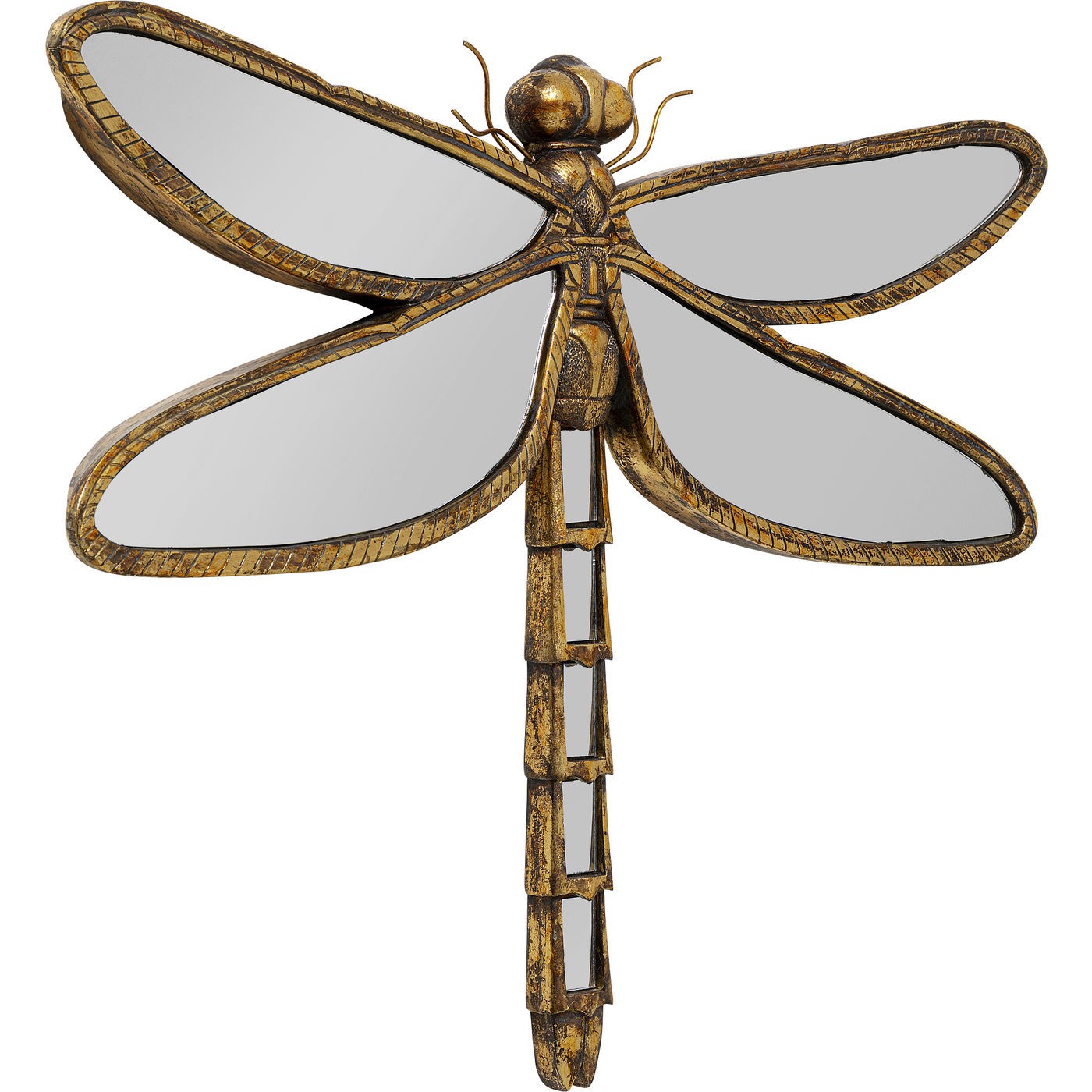 Wanddecoratie spiegel libel 71cm Kare Design