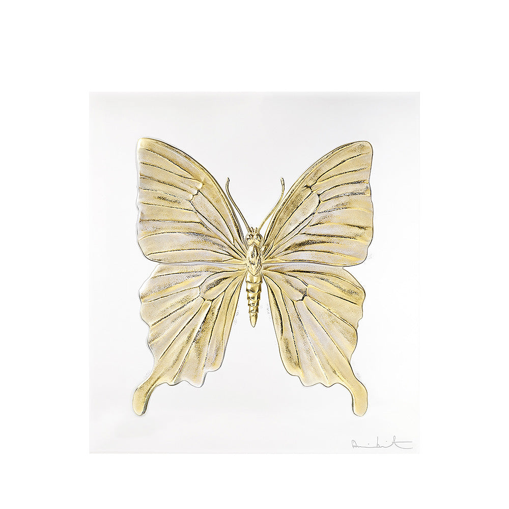ETERNAL BEAUTY DAMIEN HIRST & LALIQUE 2015 - CRISTAL INCOLORE, TAMPONNÉ OR