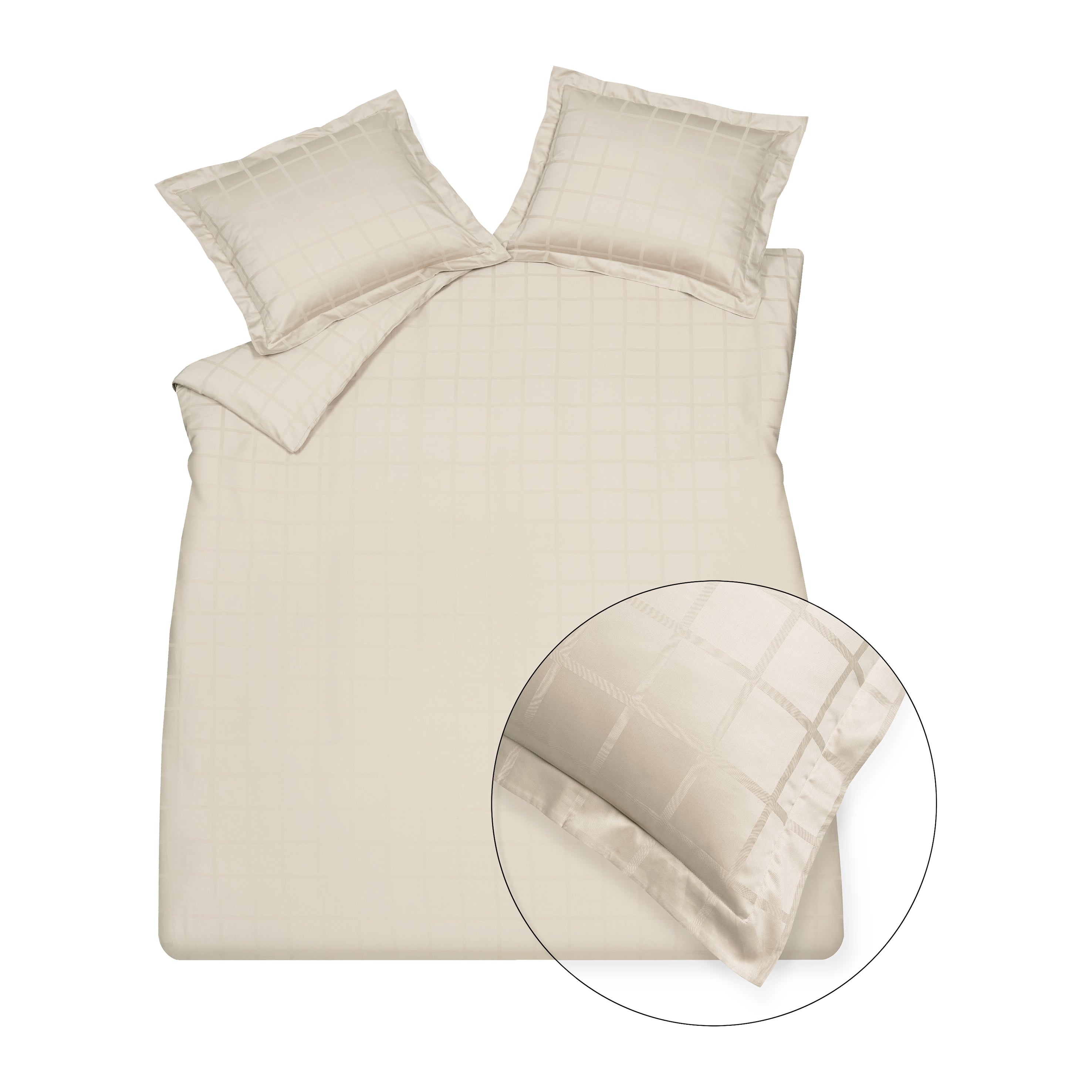 Vandyck Home 78 Dekbedovertrek 140 x 200/220 - Cream Tan