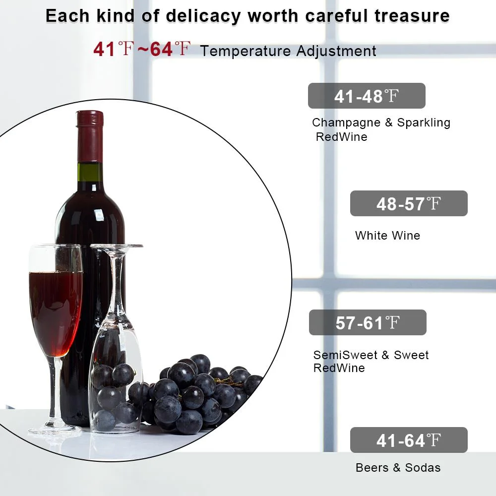 Ktaxon 18 Bottle Compressor Wine Cooler Freestanding Wine Fridge, Fast Cooling, Low Noise - Image 55