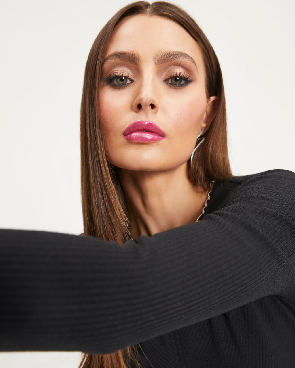 Peyton Ribbed Cutout Midi Dress - Black - Se7enfashion
