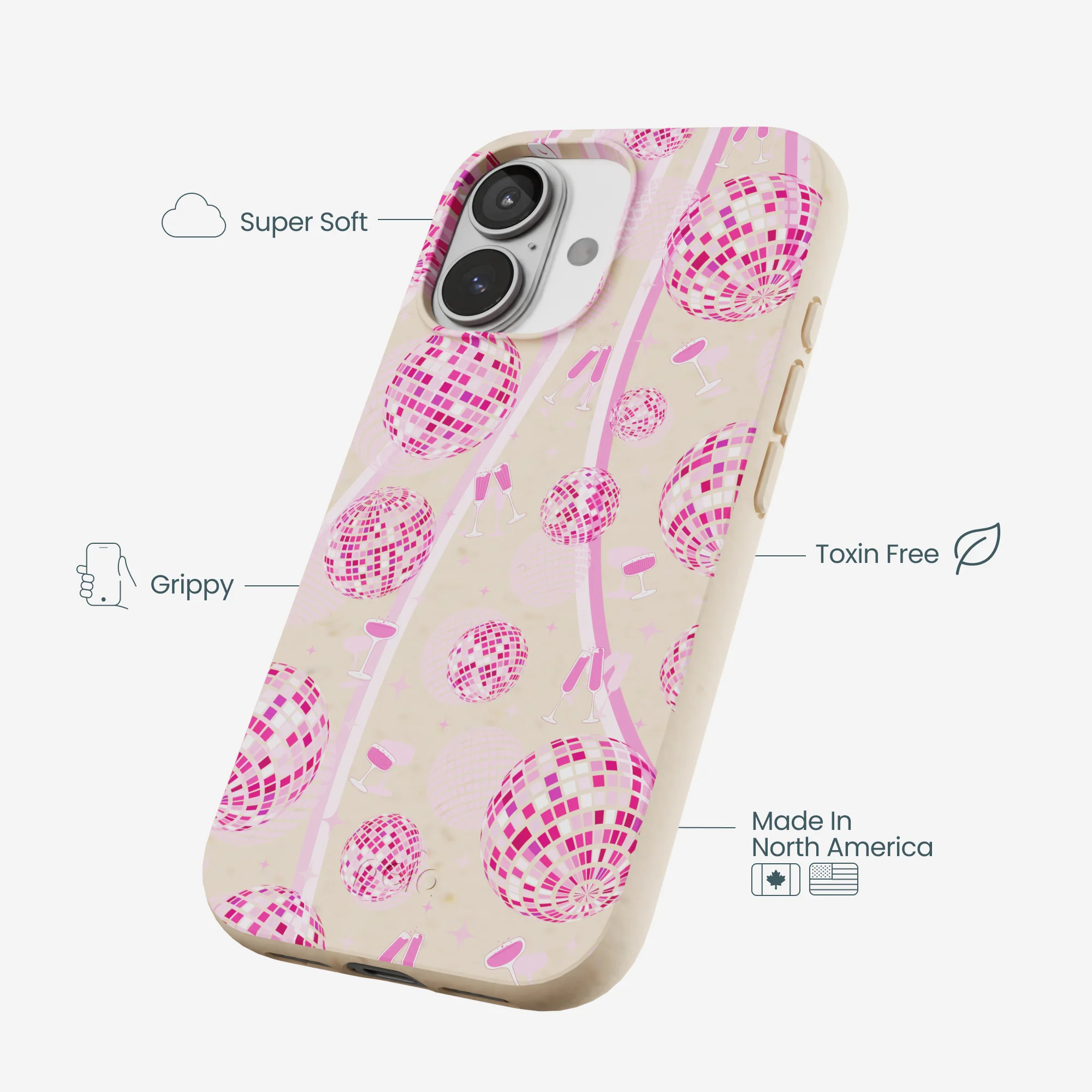 Seashell Dancing Lights iPhone 17 Case