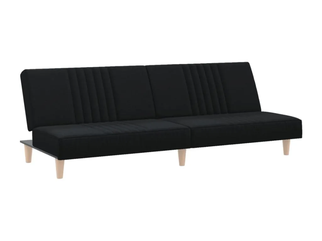 Sofá cama de tela negro 19568JYWP