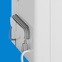 hOmeLabs 50 Pint ehumidifier with Pump tidy cable storage
