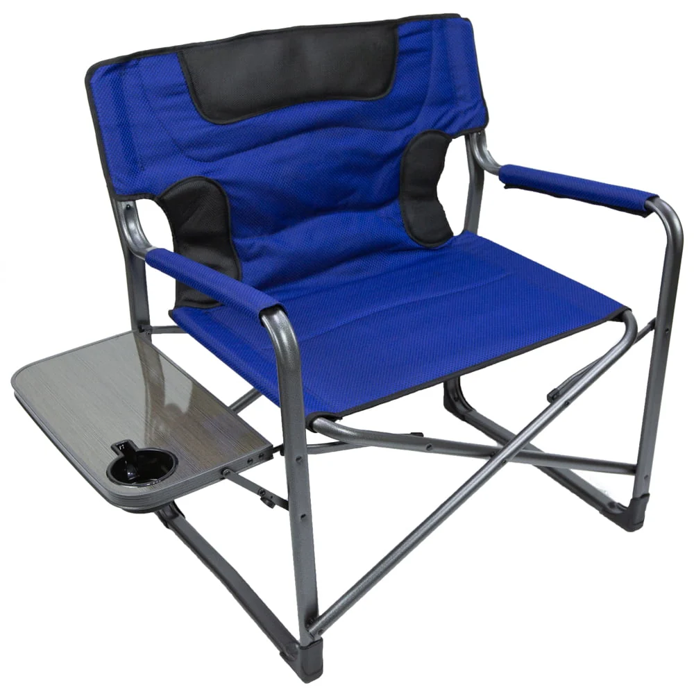 Ozark Trail Camping Director Chair XXL, Blue, Adult, 10lbs - Image 9
