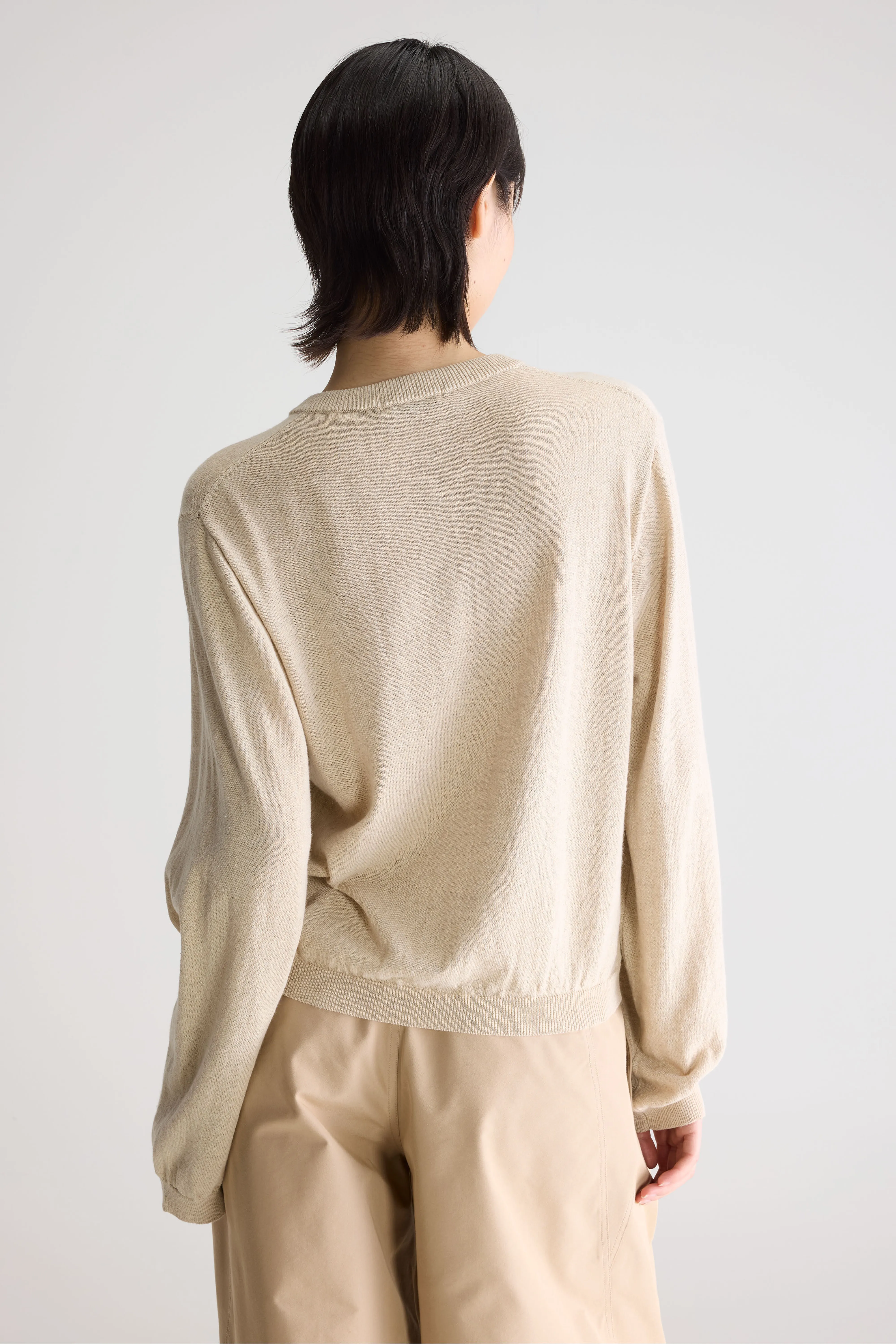 Bellerose North crewneck cardigan (261 / W / OATMEAL)