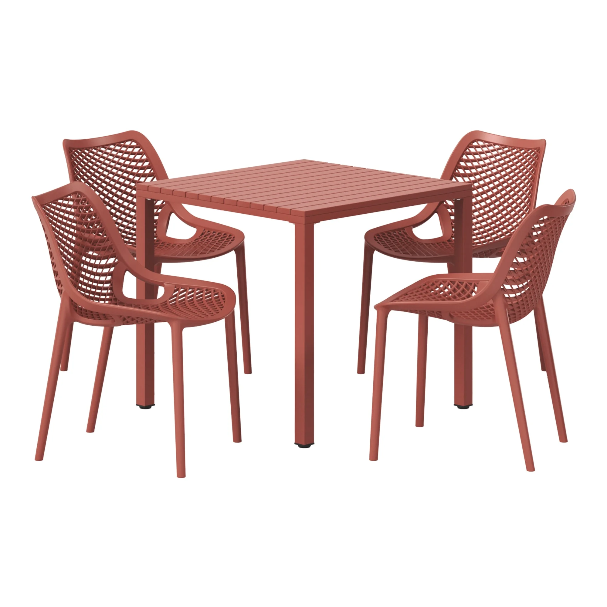 WestinTrends Playa 5-Piece Outdoor Patio Metal Frame Dining Table Set with Stackable Patio Dining Chairs, Olive Green - Image 29