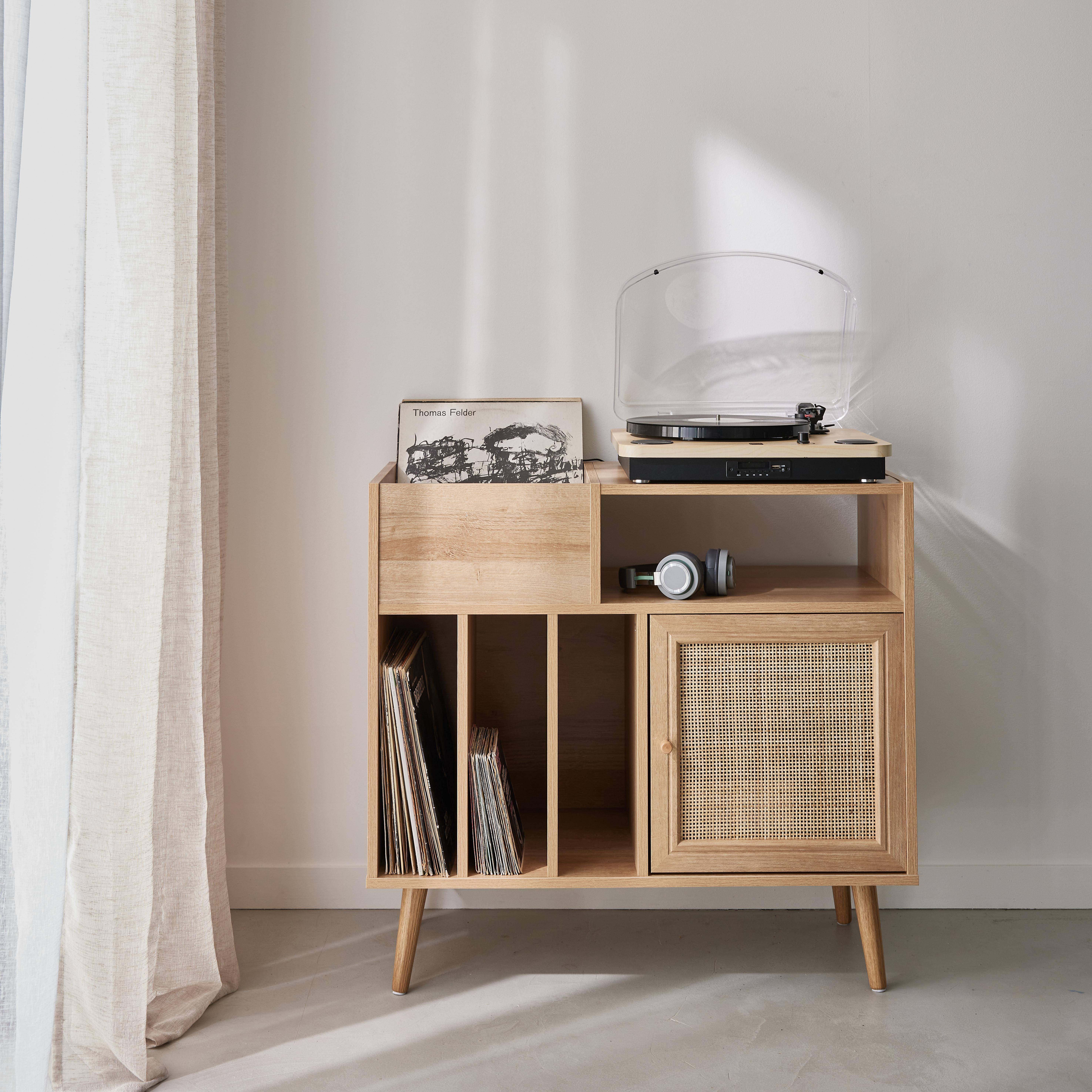 Boheme - Muebles de vinilo con decoración de caña y madera