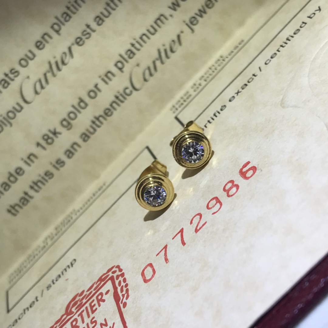 Cartier Diamond d'Amour Stud Earrings - Original Replica Club