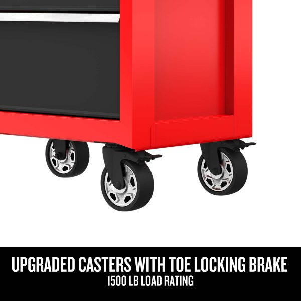 2025 2000 Series 26-in W x 36.5-in H 5-Drawer Steel Rolling Tool Cabinet (Red)