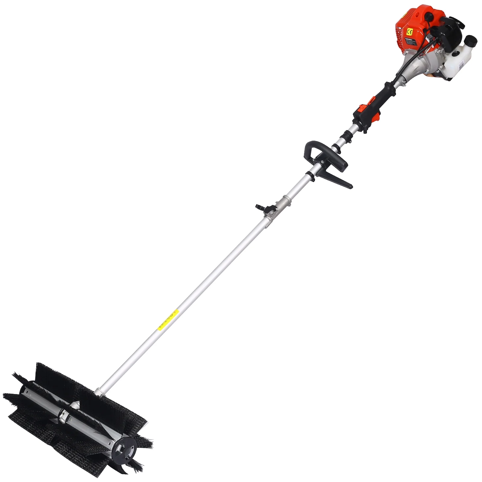 Power Snow Sweeper Brush Machine, 52cc Gasoline Walk-Behind Power Broom for Artificial Lawn Dirt Debris, 24" X 9" Brush, EPA Approved - Image 11