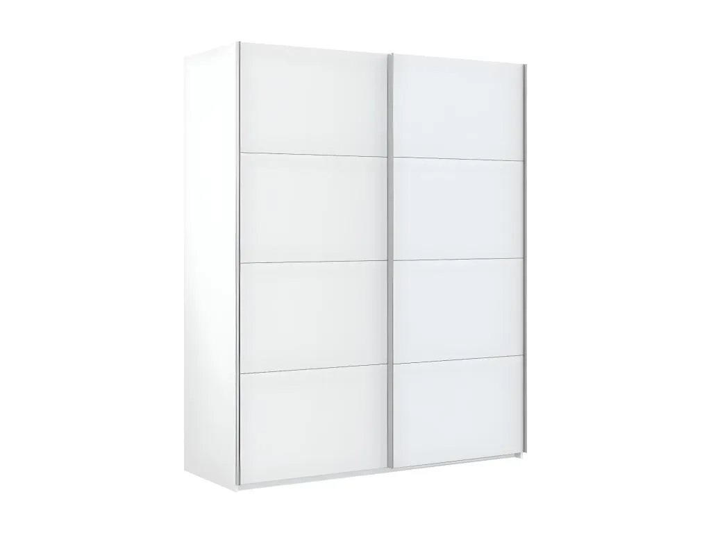 Armario puertas correderas aglomerado blanco 200x150x60cm