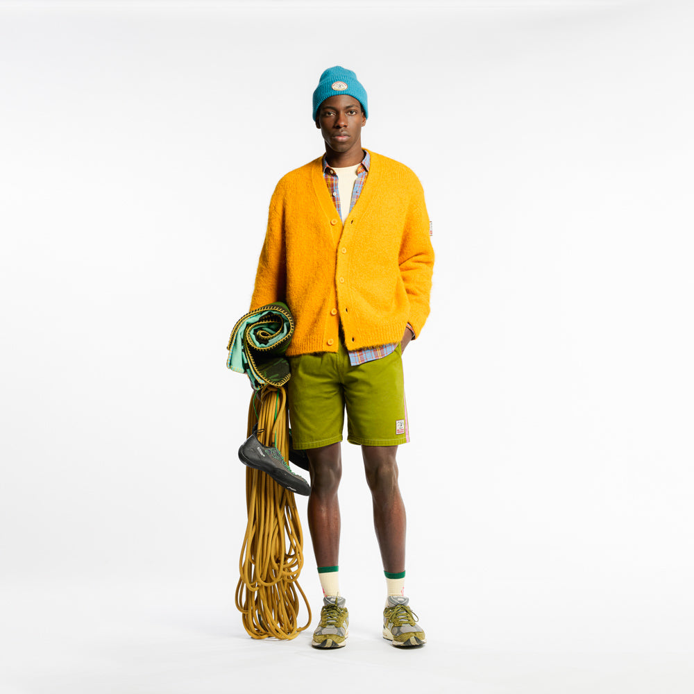 Au Vieux Campeur - Cardigan Yvon - Jaune Moutarde