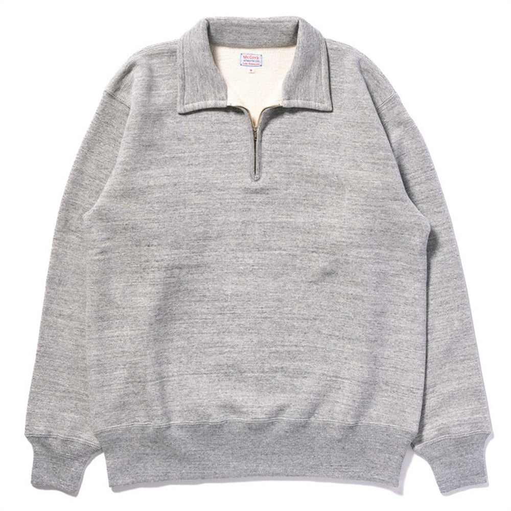 The real McCoys - Sweat Loopwheel Zip - Gris