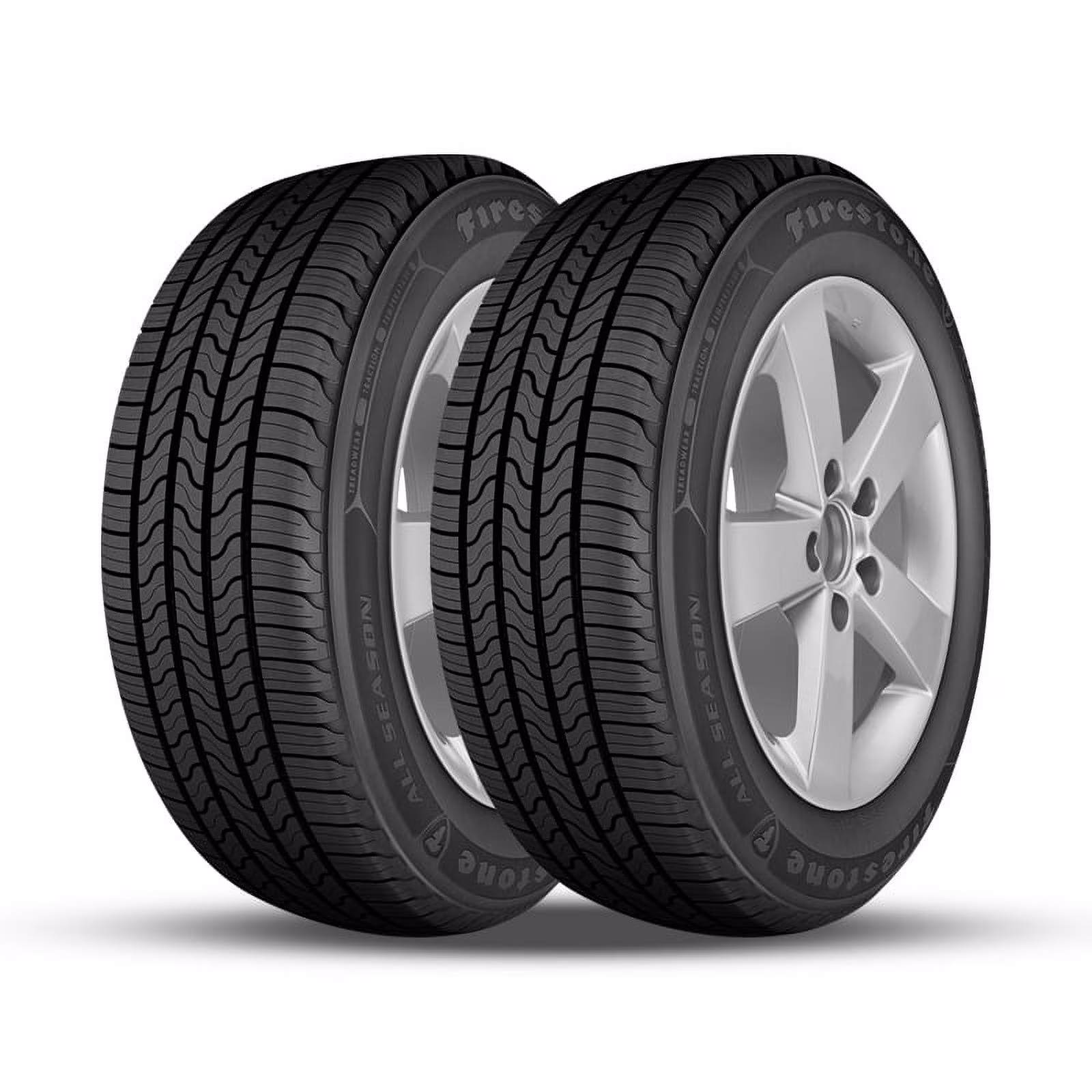 2 New Firestone All-Season 225/60R16 98T Touring Tires 65, 000 Mile Warranty FS 004002 / 225/60/16 / 2256016