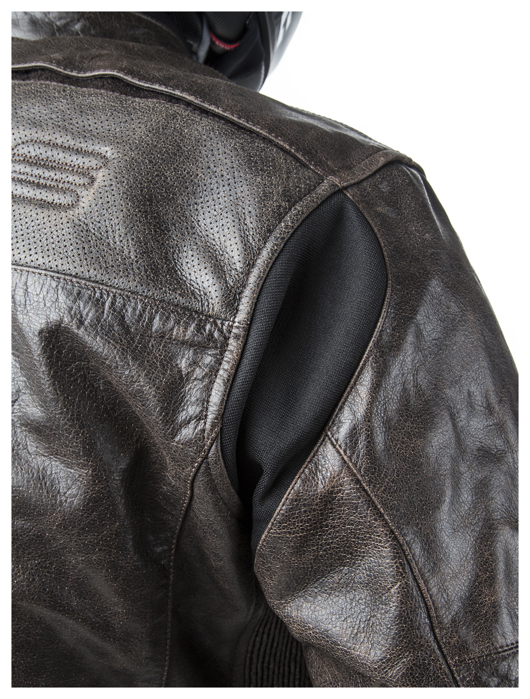 SportsBikeShop Helite Leather Airbag Jacket