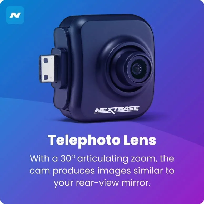 Nextbase 222X Compact Dual Dash Cam Front & Rear 2.5" HD IPS Screen, 1080p Full HD, 6 Layer Lens, Black, 0.17 lbs assembled. - Image 8