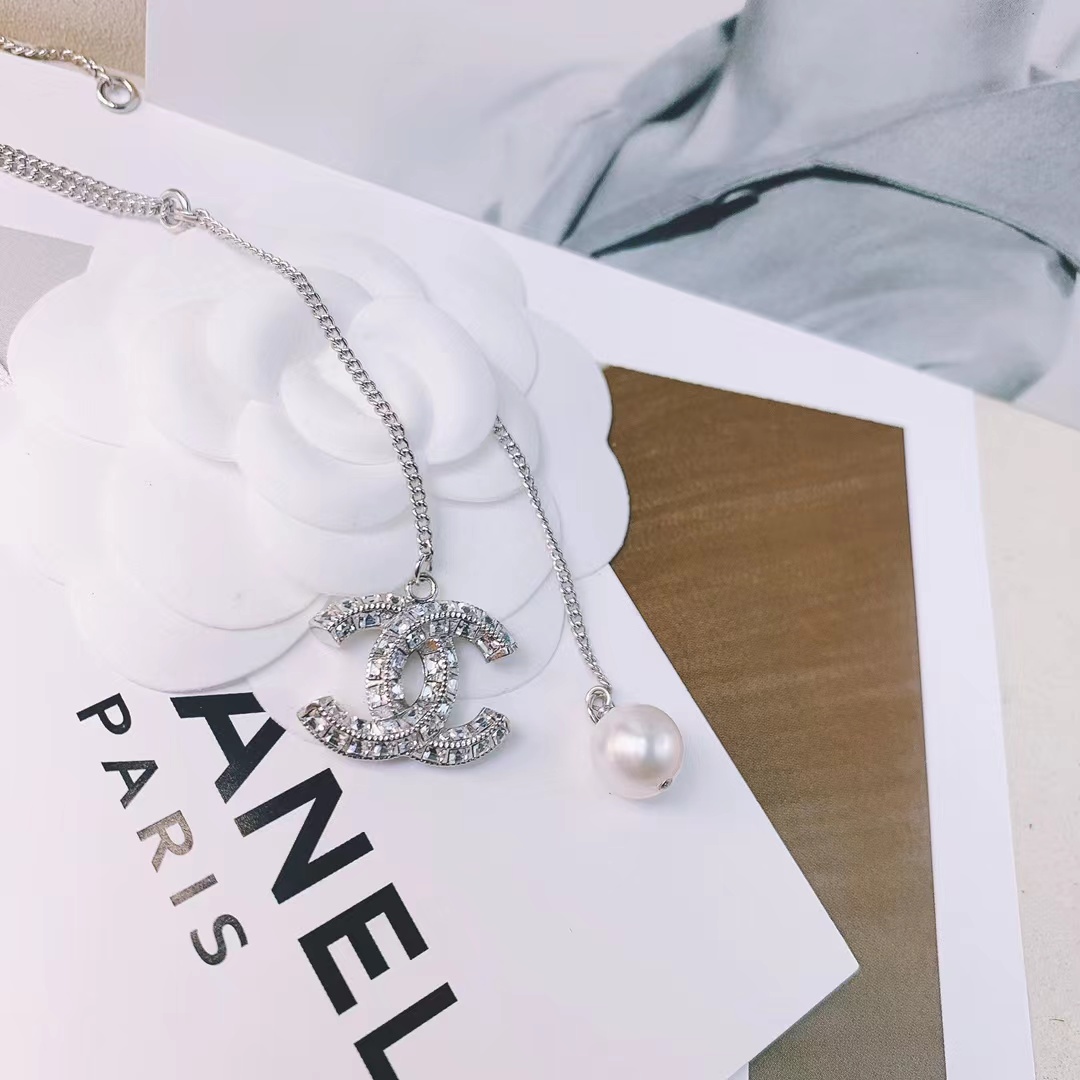 Chanel Silver Color Tassel Pendant Necklace - Original Replica Club