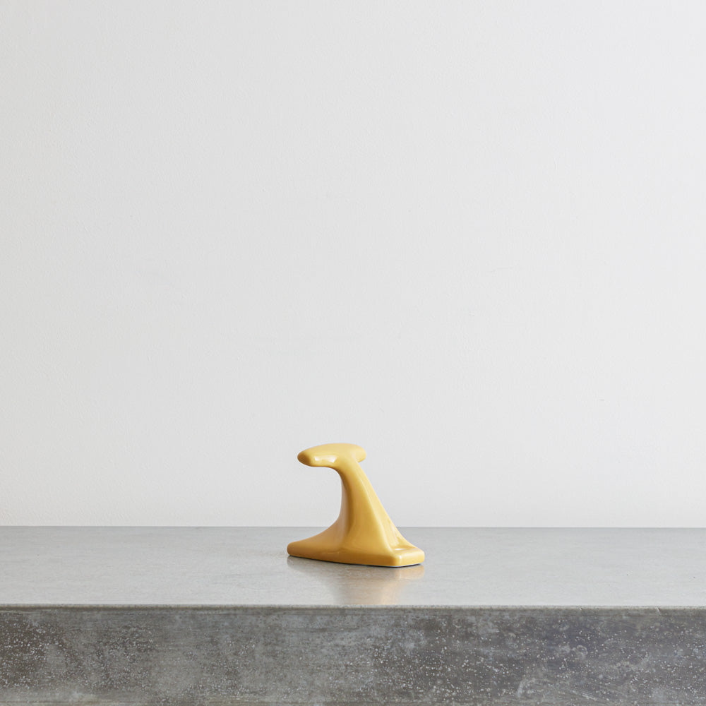 Patère porcelaine - Jaune