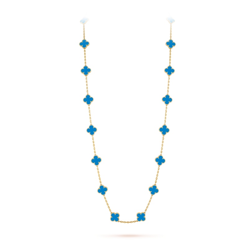 Replicate Vintage Alhambra long necklace, 20 motifs(1:1 replica) - Original Replica Club